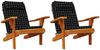 vidaXL Adirondack-Auflagen 2 Stk. Schwarz Karomuster Oxford-Gewebe 361846 Bild 4