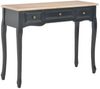 Konsolentisch, Beistelltisch, Konsole mit 3 Schubladen Schwarz Bild 2