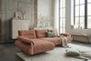 KAWOLA Ecksofa ANISSA Stoff rostbraun manuelle Rückenverstellung Longchair links 84 x 185 x 297 cm Bild 2