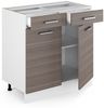 Unterschrank R-Line Grau 80 cm mit Schubladen und Türen, ohne Arbeitsplatte Vicco Bild 5