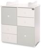 Lorelli Kommode Cupboard 83 x 71 x 96 cm, 4 Schubladen, 2 Türen mit Regalboden grün Bild 2