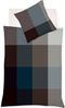 Fleuresse Lech Edelflanell Bettwäsche 135x200 Karo dunkelblau grau 604386-02 Bild 5