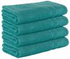 StickandShine Saunatuch 4er Set Premium Frottee Saunatücher 80x200 cm PETROL Frottee Bild 4
