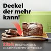 Lumaland Brotkasten Cuisine Brotkasten, Bambus/Metall, Brotdose aus Metall mit Bambus Deckel Bild 3