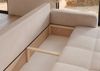 Sofa 3-Sitzer mit Schlaffunktion LEROS in Stoff Manila Beige Bild 5