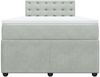 vidaXL Boxspringbett mit Matratze Hellgrau 120x200 cm Samt 3287722 Bild 4