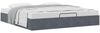 vidaXL Ottoman-Bett ohne Matratze Dunkelgrau 200x200 cm Samt 3310986 Bild 5