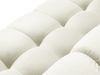 Micadoni Panorama-Sofa Mamaia 6-Sitzer Samt Bluvel Helles Beige schwarze Beine Bild 4