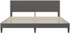 vidaXL Bettrahmen mit Kopfteil Dunkelgrau 200 x 200 cm Cordstoff 42027745 Bild 4