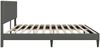 vidaXL Bettrahmen mit Kopfteil Dunkelgrau 200 x 200 cm Cordstoff 42027745 Bild 5