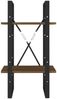 Bücherregal | Standregal 2 Fächer Braun Eiche-Optik 40x30x70cm Holzwerkstoff Bild 5