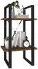 Bücherregal | Standregal 2 Fächer Braun Eiche-Optik 40x30x70cm Holzwerkstoff Bild 4
