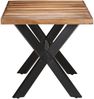 vidaXL Esstisch 160 x 80 x 75 cm Massivholz mit Palisander-Finish [321547] Bild 3