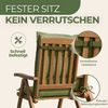 Petsation Hochlehnerauflage Florence Hochlehner Auflage Gartenstuhlauflage mit Schaumstoffpolster, (2 St) Bild 3