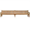 Parkbank Piceno XXL Teak Massivholz extra stark - Breite: 350 cm Bild 3