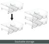 mDesign Flaschenregal Weinregal 8er-Set stapelbar Kunststoff transparent Bild 5