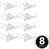 mDesign Flaschenregal Weinregal 8er-Set stapelbar Kunststoff transparent Bild 4