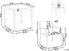 Bistro Set TAVOLETO Metall Grau Bild 2