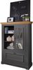 Highboard 108x152cm "Zürich II" Kiefer massiv grau WZ-0133 Bild 2