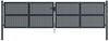 vidaXL Gartentor Anthrazit 400x125 cm Stahl 154571 Bild 3