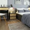 Home Collective Kommode 40 cm breit Holz Highboard Sideboard für Flur Schlafzimmer Wohnzimmer (Mehrzweckschrank Schrank schmal Kommode Schlafzimmer mit Schubladen), Kinderzimmer Organizer, 40 cm hoch, 2 Schubladen graphit-Artisan Eiche Bild 3