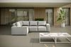 Garten Ecksofa GARDENT wetterfester Stoff NXL Hellgrau kurzer Schenkel Links Bild 4