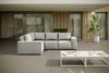 Garten Ecksofa GARDENT wetterfester Stoff NXL Hellgrau kurzer Schenkel Links Bild 3