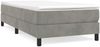 vidaXL Polsterbett Hellgrau 90x190 cm Samt Bild 2