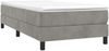 vidaXL Polsterbett Hellgrau 90x190 cm Samt Bild 3