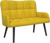 vidaXL 2-Sitzer Sofa Gelb 115 x 61 x 87 cm Samt (V) 42028946 Bild 2