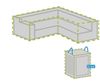 Schutzhülle 215x215cm für L-förmiges Garten Lounge Set + Hülle für 6-8 Kissen Bild 2