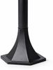BURI 2 Wegeleuchten Außenlaterne Gartenleuchte E27 60W IP44 wetterfest Aluminium Druckguss schwarz 125 cm Gartenbeleuchtung Wegbeleuchtung Außenlampe rustikal klassisch Bild 3
