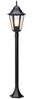 BURI 2 Wegeleuchten Außenlaterne Gartenleuchte E27 60W IP44 wetterfest Aluminium Druckguss schwarz 125 cm Gartenbeleuchtung Wegbeleuchtung Außenlampe rustikal klassisch Bild 2