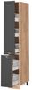 Apothekerschrank Fame-Line Anthrazit-Gold 30 cm Vicco Bild 4