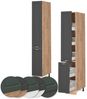 Apothekerschrank Fame-Line Anthrazit-Gold 30 cm Vicco Bild 5