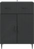 vidaXL Sideboard Schwarz 66 x 34,5 x 89,5 cm Holzwerkstoff 894866 Bild 4