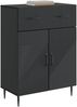 vidaXL Sideboard Schwarz 66 x 34,5 x 89,5 cm Holzwerkstoff 894866 Bild 2