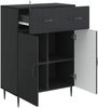vidaXL Sideboard Schwarz 66 x 34,5 x 89,5 cm Holzwerkstoff 894866 Bild 3