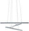 LED Hängelampe, Stahl chrom, dimmbar, Fernbedienung, H 110 cm Bild 5