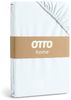 OTTO home Spannbettlaken PHYSALIS in BASIC und PREMIUM Qualität, 100% Baumwolle, Jersey (160 g/m), Gummizug: rundum, (2 Stück), für Matratzen bis 18 cm Höhe, Bettlaken, Spannbetttuch, pflegeleicht Bild 3