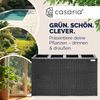 Casaria Poly Rattan Blumentopf herausnehmbar Schwarz Bild 4