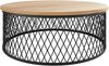 Couchtisch Mirpat, Beine aus Stahl (Farbe: Schwarz / Eiche Craft Gold) Bild 2