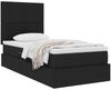vidaXL Aufbewahrungsbett mit Matratze Schwarz 100 x 200 cm Polyester 3371699 Bild 3