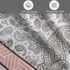 Buymax Bettwäsche Adalia, Aria, Renforcé, 2 teilig, Bettbezug-Set 135x200 cm 100% Baumwolle Reißverschluss Blumen Weiß Bild 3