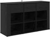 vidaXL Sideboard Schwarz Eichen-Optik 100 x 30 x 59,5 cm Holzwerkstoff 881149 Bild 2