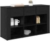 vidaXL Sideboard Schwarz Eichen-Optik 100 x 30 x 59,5 cm Holzwerkstoff 881149 Bild 3