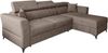 AX LIVING Ecksofa klein mit Schlaffunktion Ribella – 265 cm breit, Braun Rechts Bild 2