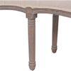 vidaXL Bank Leinen Massivholz 150 x 40 x 48 cm Cremeweiß 245361 Bild 5