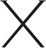 vidaXL Esstischbeine X-Form 2 Stk. Schwarz 70x(72-73) cm Stahl 4012916 Bild 5