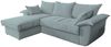 KAWOLA Sofa DAMETO Ecksofa Bettsofa Schlafsofa mit Stauraum Cord hellblau Recamiere links 77 x 174 x 266 cm Bild 3
